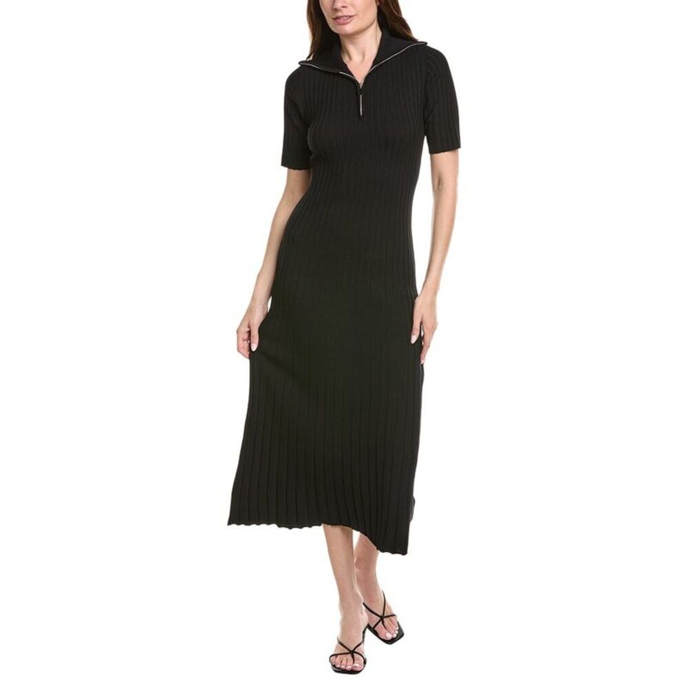 Anna Kay Womens Lory Polo Dress, Black